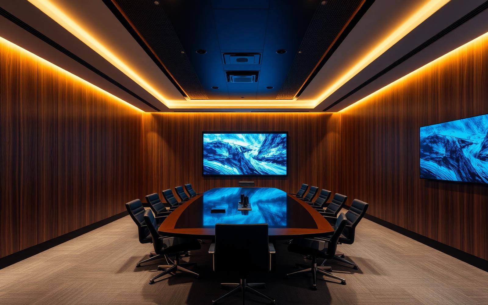 Executive boardroom & hybrid collaboration suite